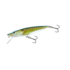 Воблер Salmo Pike FLO 11 см Real Pike, плаваючий, для ловлі щуки, з активною грою, зносостійкі потрійні гачки, уловистий джерк