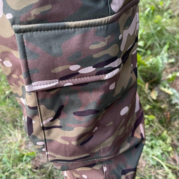 Костюм тактичний на флісі мультикам Softshell 46