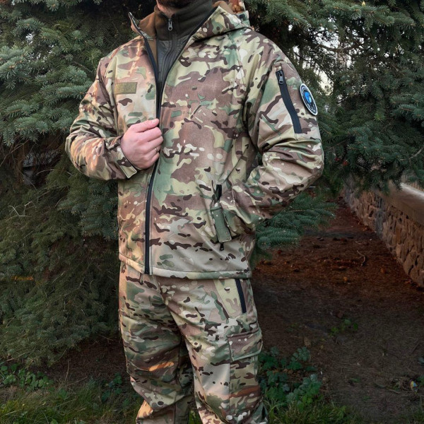 Костюм тактичний на флісі мультикам Softshell 56