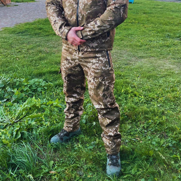 Костюм тактичний - Піксельний Softshell на флісі