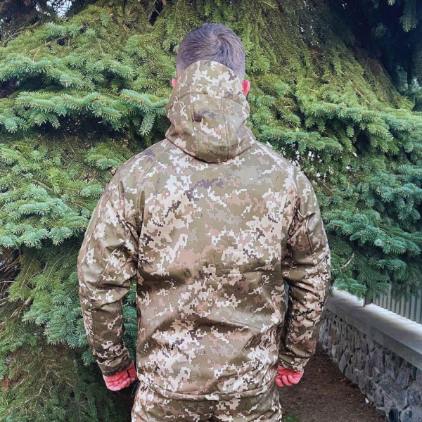 Костюм тактичний - Піксельний Softshell на флісі