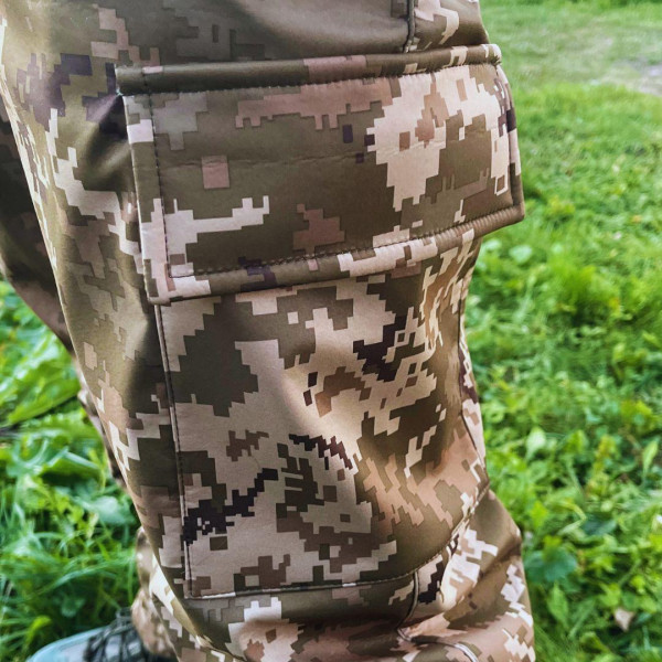 Костюм тактичний - Піксельний Softshell на флісі