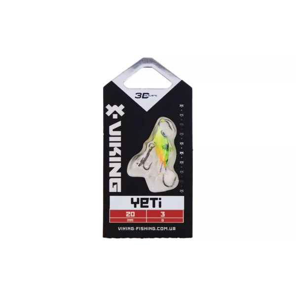 Балансир Viking Fishing Yeti Ice Jig 20mm 3.0g #5 Acid