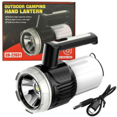 Ліхт. акум. з ручкою СН-22031-XPG+LED(white+yellow) Li-Ion аккум., ЗП Туре-С, Box