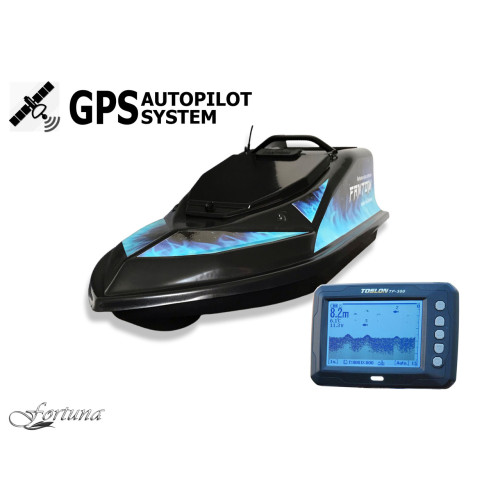 Кораблик для прикормки Фантом Модерн з ехолотом Toslon300 та GPS автопілотом (V3_9+1)