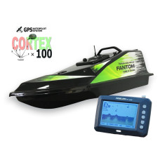 Кораблик для прикормки Фантом Модерн з ехолотом Toslon300 та GPS автопілотом (Maxi Cortex)