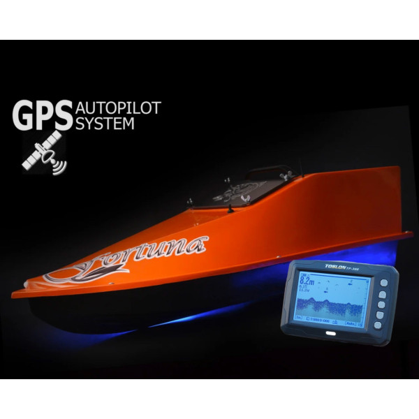 GPS (Maxi Cortex), Ехолот Toslon TF300, Професійний кораблик Фортуна (27000 mAh)