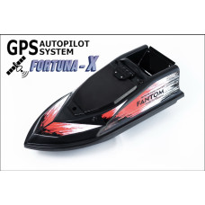 Прикормочний кораблик Fortuna Phantom Modern з GPS-автопілотом, далекоміром і пультом, дальність 450 м, вантажність 700 г