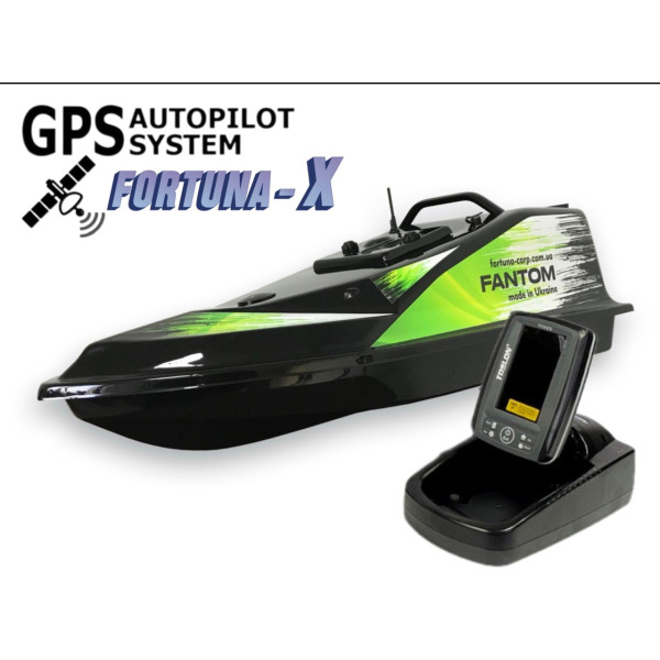 Кораблик для прикормки Фантом Модерн з ехолотом Toslon520 та GPS автопілотом Fortuna X