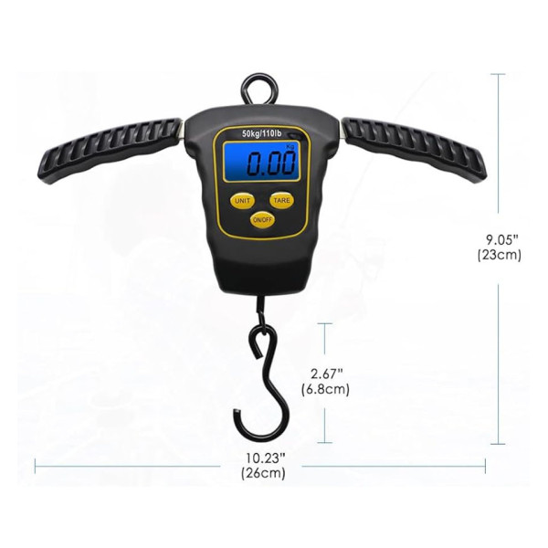 Електронні рибальські ваги з розсувними ручками World4Carp T-Line Sliding Digital Scales, 50 кг