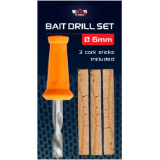 Набір коркових паличок 3 шт. зі свердлом W4C BAIT DRILL SET Ø 6 мм