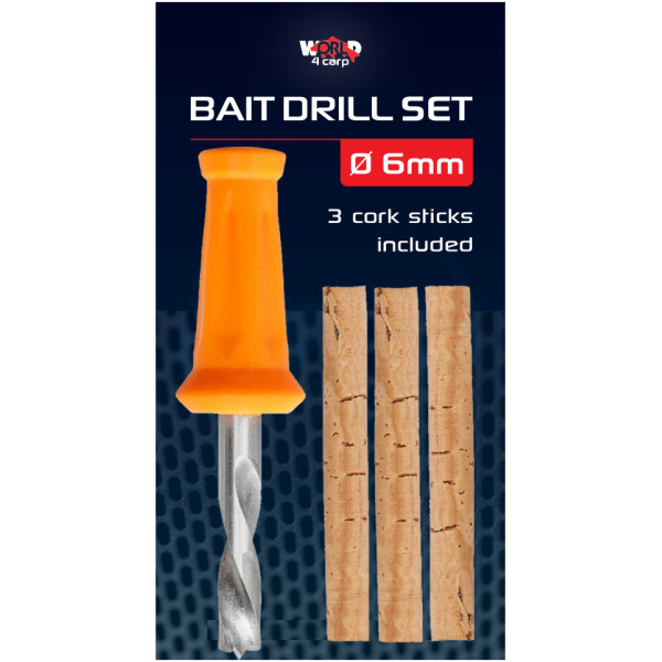 Набір коркових паличок 3 шт. зі свердлом W4C BAIT DRILL SET Ø 6 мм