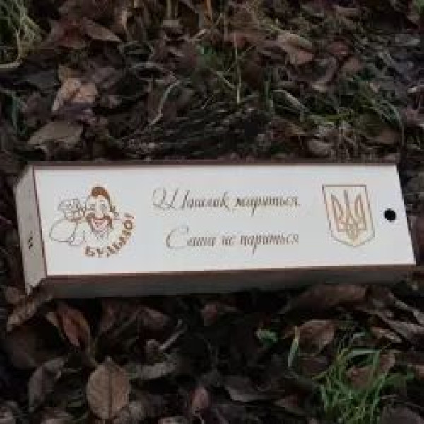 Тубус для шампурів з дерев'яною ручкою, натуральне дерево, зручний для транспортування та зберігання, 80x10x10 см