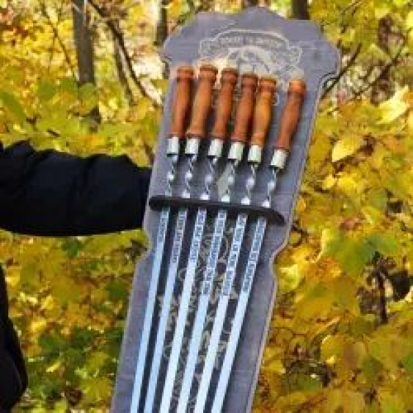 Настенная подвеска для шампуров с эксклюзивной печатью, из натурального дерева, стильный органайзер для хранен