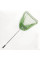 Подсак BREEZE HB001-240703 треугольный 70x60 см, зелёная мелкая нейлоновая сетка, металлическая телескопическа