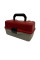 Рибальський ящик Eclipse 3020BG Grey/Red з 2 полицями 350×200×190 мм органайзер для снастей пластиковий з перегородками