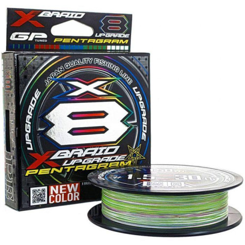 Шнур YGK X-Braid Upgrade X8 Pentagram 150m #0.6/0.128mm 14lb/6.3kg