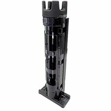 Підставка для удилища Meiho Rod Stand BM-250L чорна, регульована, міцний полікарбонат, для ящиків Bucket Mouth та RunGun, 50x54x28