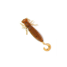 Силіконова приманка Larva Lux 2" 002 Fanatik (машинна олія), 8 шт. – приманка для окуня, щуки та судака