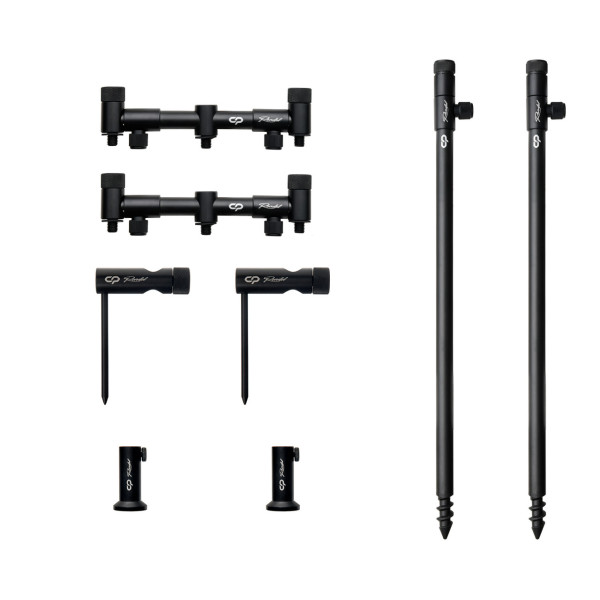 Набор стоек с буз-барами для двух удилищ Carp Pro Rondel 2 Rods Stand Kit.