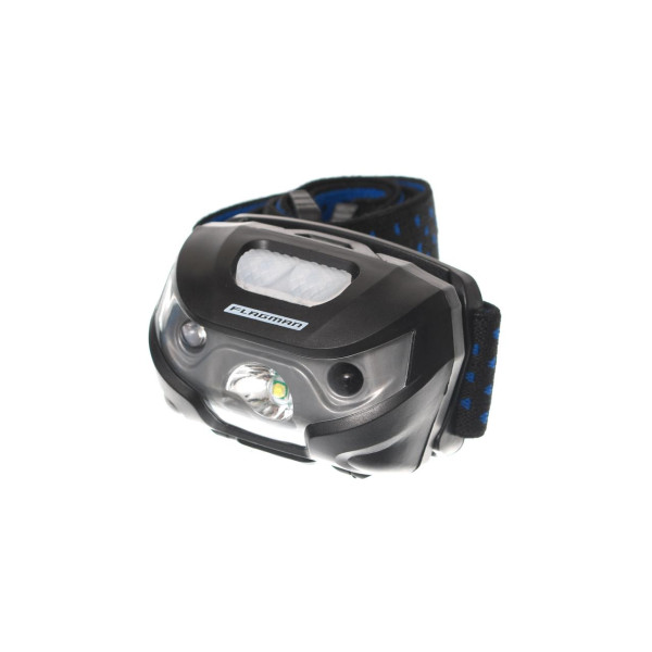Фонарь налобный Flagman Head Lamp, 3 режима, сенсорное управление, LED, с аккумулятором, USB зарядка, поворотн