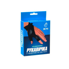 Перчатка с подсветкой Flagman для рыбалки, левая рука, универсальная, черная, светодиодная, для ночной рыбалки