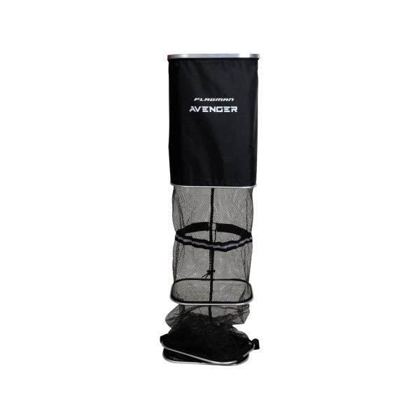 Садок для риболовлі Flagman Avenger Keepnet S 300 см, 5 секцій, прямокутний 28.5x35.5, дрібна сітка, поліестер, поворотне кріпленн