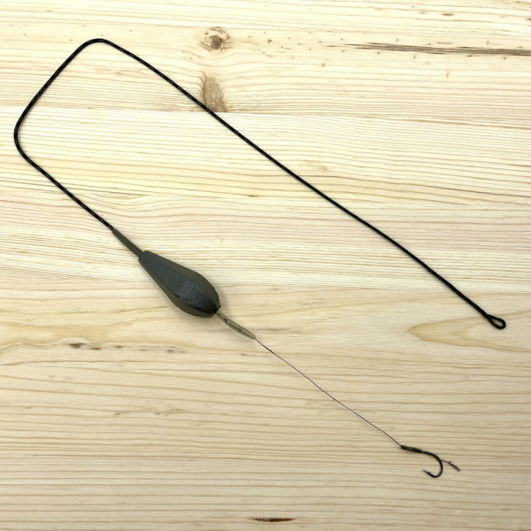 Готовый карповый монтаж Life Carp #8, 100 г, груз In-Line на лидкоре, 1 крючок под бойл