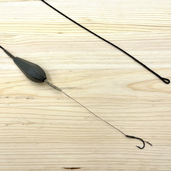 Готовый карповый монтаж Life Carp #8, 80 г, груз In-Line на лидкоре, 1 крючок под бойл