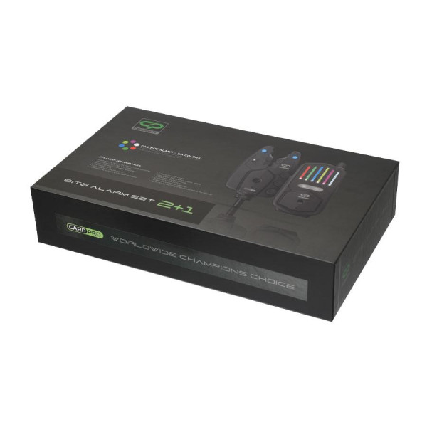 Набір електронних сигналізаторів покльовки Carp Pro Delight 2+1 з ресивером, Snag Ears, нічним режимом, в кейсі