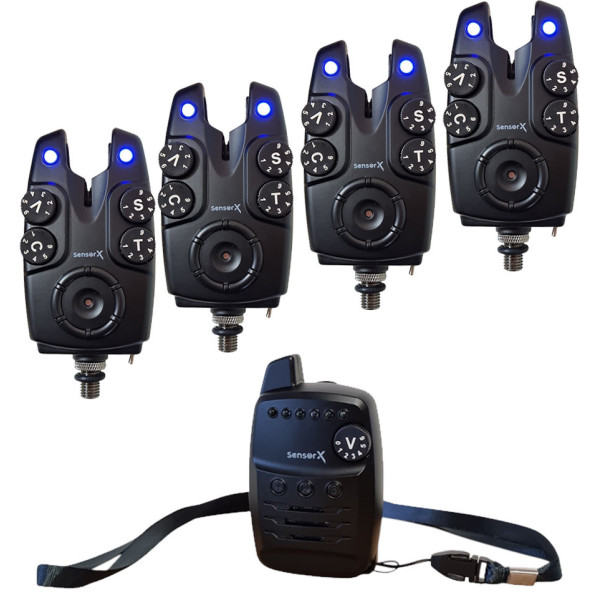 Набор сигнализаторов поклёвки World4Carp Sensor X Набор 5+1 Набор 4+1