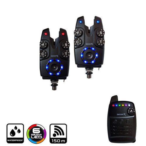 Набор сигнализаторов поклёвки World4Carp Sensor X Набор 5+1 Набор 2+1