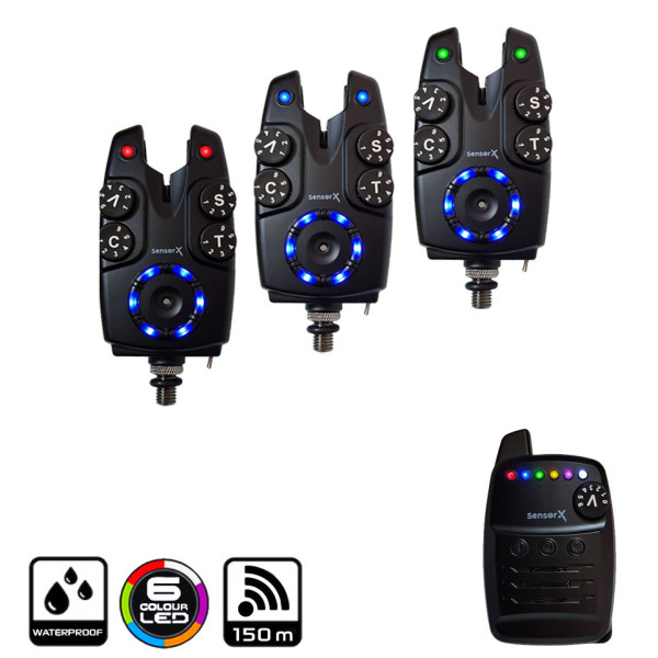 Набір сигналізаторів клювання World4Carp Sensor X 3+1