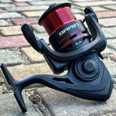 Котушка безінерційна Brain Apex III Feeder 4000S, 5+1 підшипник, передній фрикціон, передаточне число 4.9:1, потужна