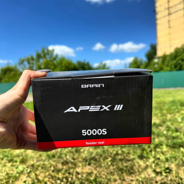 Котушка безінерційна Brain Apex III Feeder 5000S, 5+1 підшипник, передній фрикціон, передатне число 4.9:1, потужна для донної риби