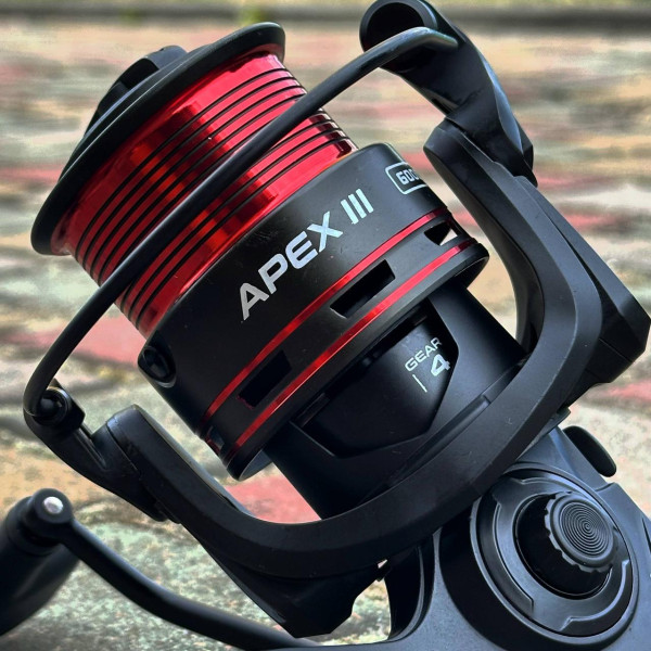 Безінерційна котушка Brain Apex III Feeder 6000S, 5+1 підшипник, передній фрикціон, 4.9:1, силова, для фідерної риболовлі