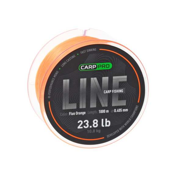 Волосінь Carp Pro Fishing Line Fluo Orange 0.331 мм 1000 м