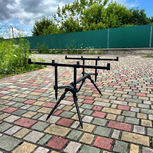 Род-под Carp Pro Tork на 4 удилища, алюминиевый каркас, телескопические ножки, 4 опоры, компактный, черный