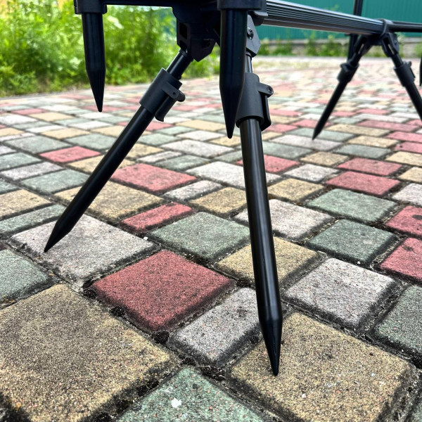 Род-под Carp Pro Tork на 4 вудилища, алюмінієвий каркас, телескопічні ноги, 4 опори, компактний, чорний