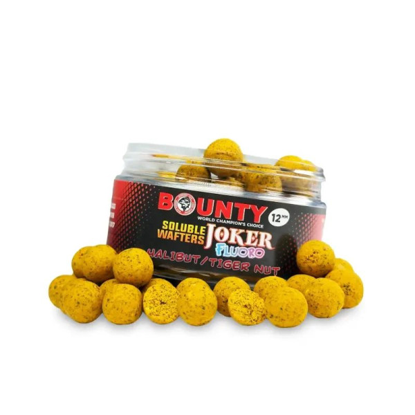 Бойлы Растворимый вафтерс 10 мм — BOUNTY JOKER HALIBUT / TIGER NUT — морская сила и сладость для активной рыбы