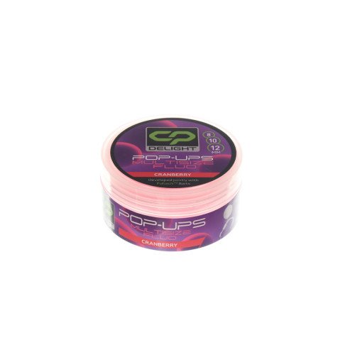 Бойлі Carp Pro Delight Multisize Fluo Pop Ups 8/10/12 мм Cranberry