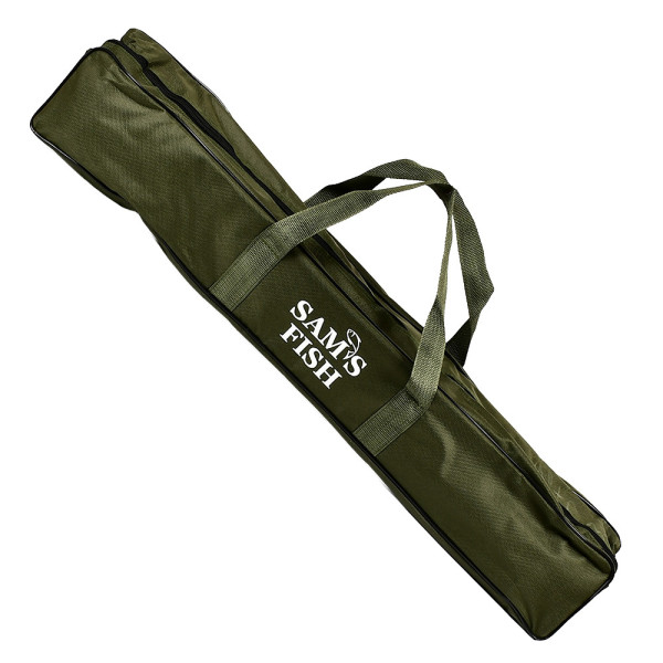 Род-под Stenson Maxi Carp 75–140 см, на 5 вудилищ, алюмінієвий, складаний, з чохлом, чорний, стійкий стенд для коропової рибалки