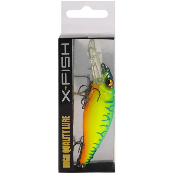 Воблер X-Fish Chipotel 70F 70мм 12г плаваючий шед колір #120 для щуки окуня судака заглиблення 1.2-2.0м