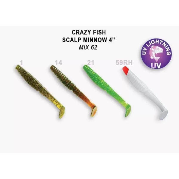 Силикон Scalp minnow 4" 18-100-M62-6 кальмар