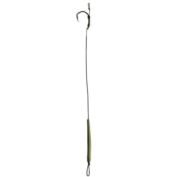 Готовий повідець в обплетенні W4C з волоссям CLAW POP UP hair rig, гачок CLAW No 8 6