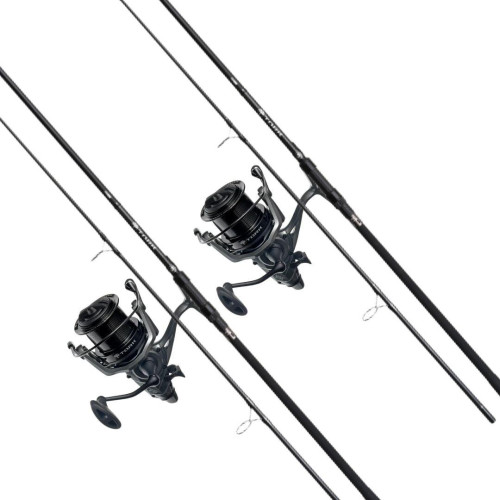 Набір для коропової риболовлі Carp Pro Tork: на два вудилища13ft та дві котушки Carp Pro Tork 10000 з бейтранером 3.60