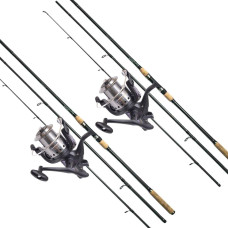 Набор для карпфишинга на два удилища BratFishing ASPID Carp + катушки Flagman Magnum CARP Feeder 6000
