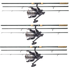 Набор для карпфишинга на три удилища BratFishing ASPID Carp + катушки Flagman Magnum CARP Feeder 6000