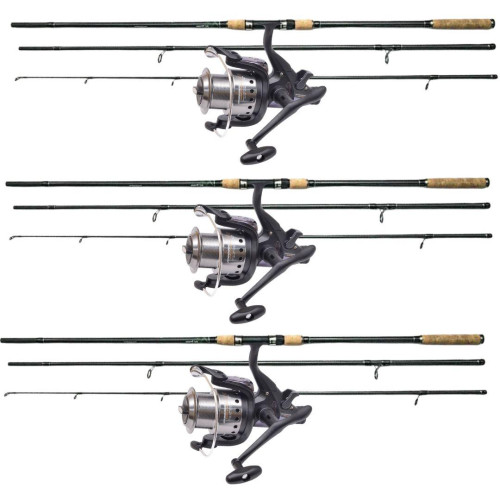 Набор для карпфишинга на три удилища BratFishing ASPID Carp + катушки Flagman Magnum CARP Feeder 6000