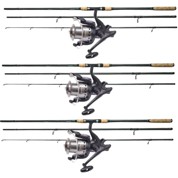 Набір для карпфішингу на три вудилища BratFishing ASPID Carp + котушки Flagman Magnum CARP Feeder 6000 3.9